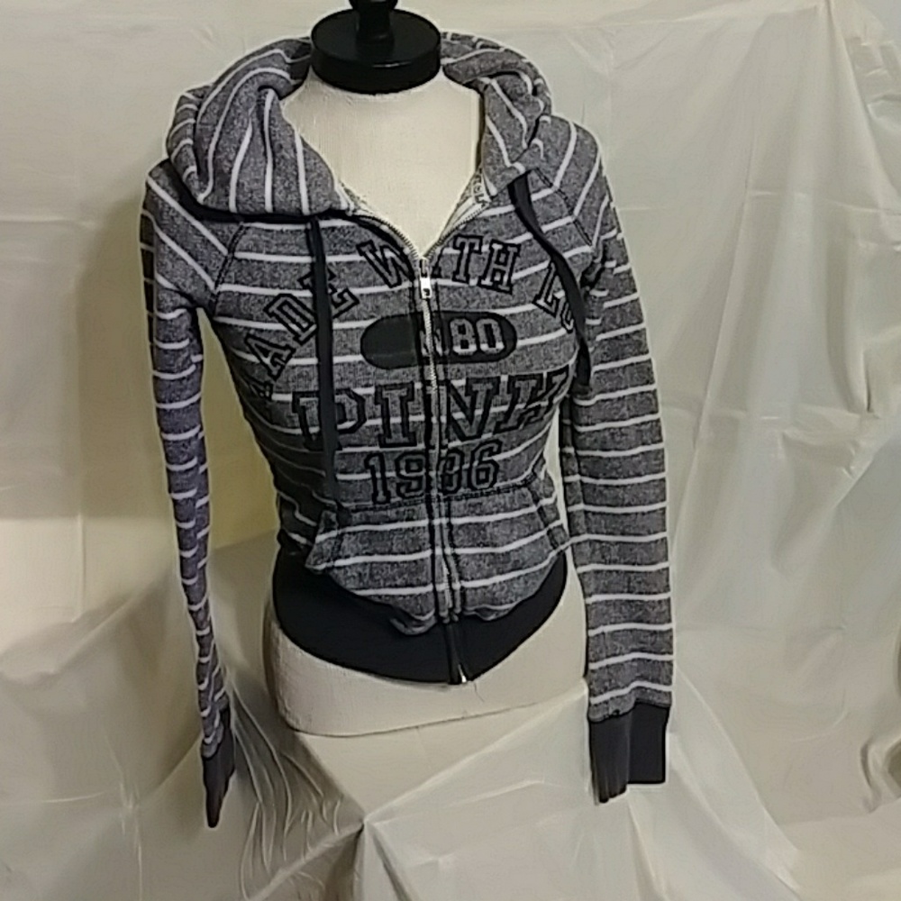 PINK VS gray Coat VS jacket hoodie Victoria Secret